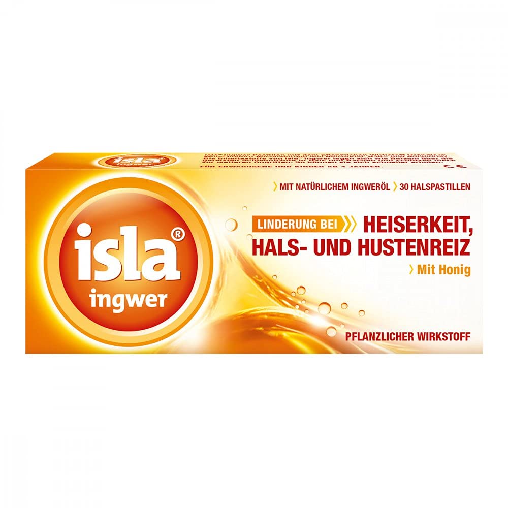 Isla ingwer Pastillen, 30 pcs