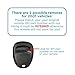 Keyless2Go Replacement for Keyless Entry Car Key Fob Vehicles That Use 3 Button KOBLEAR1XT 15042968 Remote, Self-programming