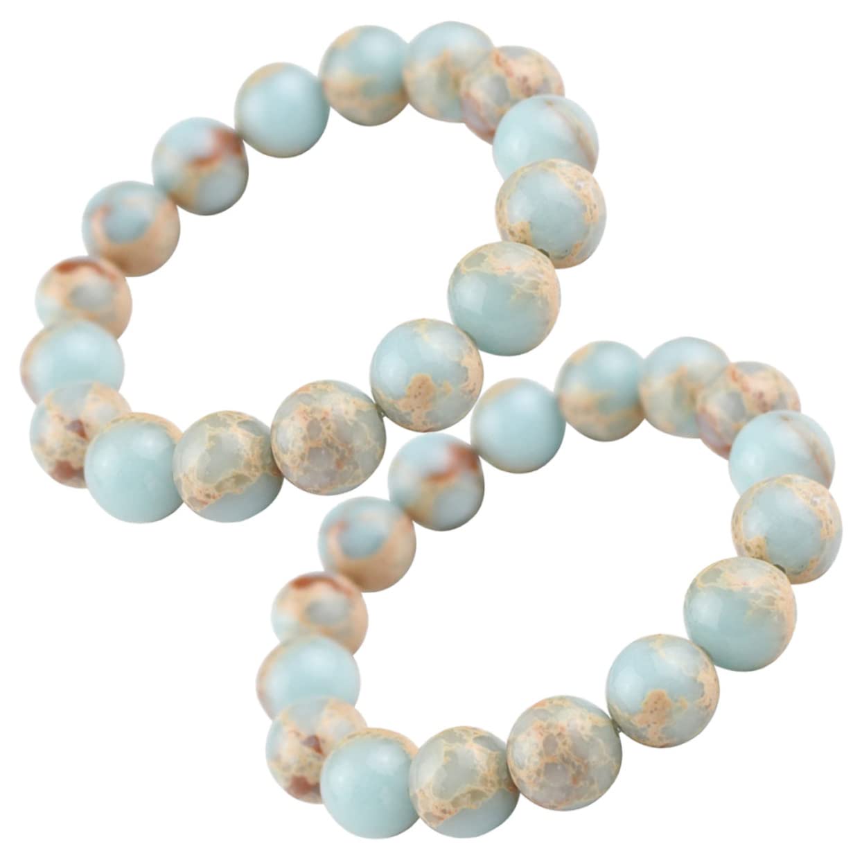 Schmuck Blaue Kugel Armband Perle Mädchen gebettet natürliche Miss Runde Perlen
