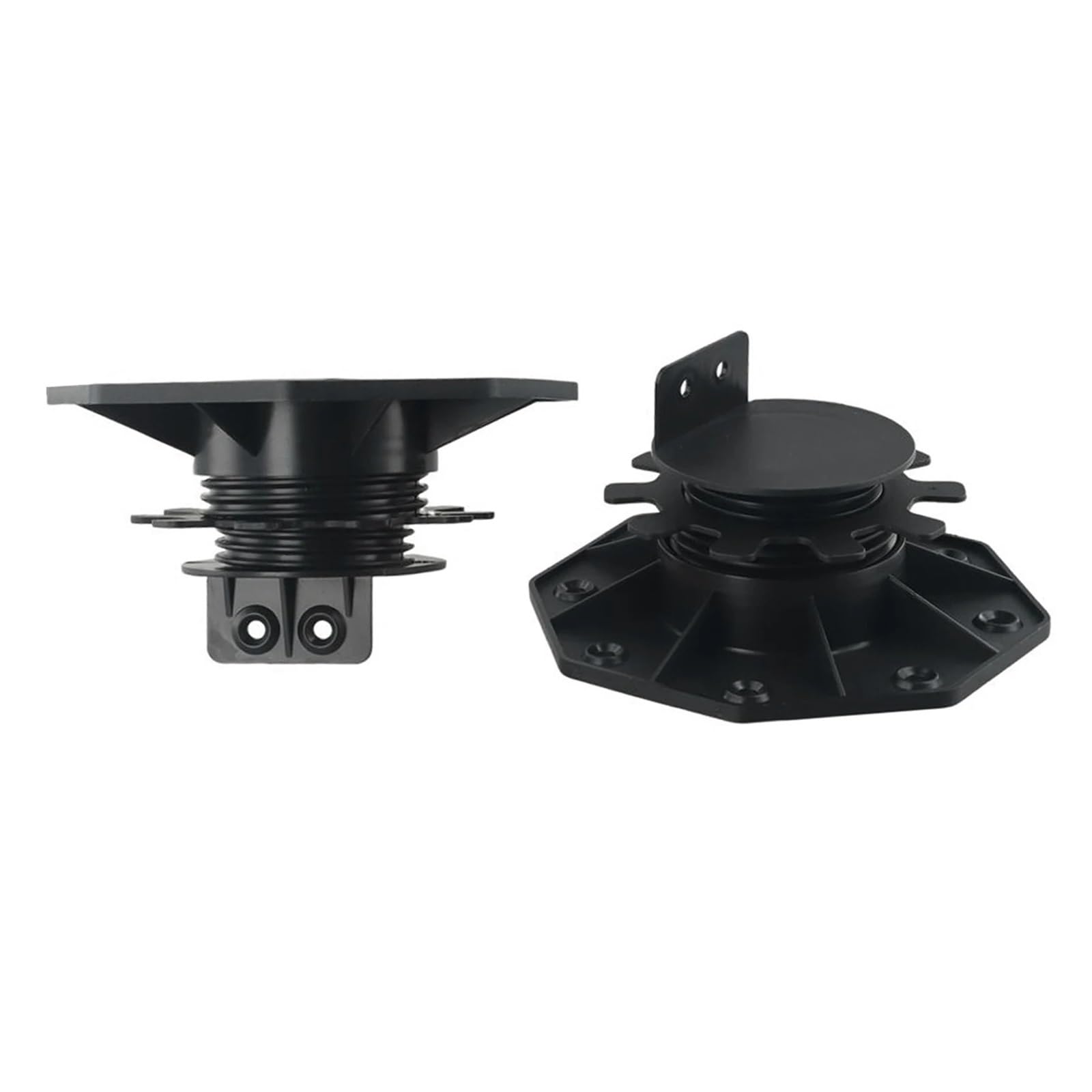 Terrassenständer, Decking Pedestal Riser Bearing Support 5/10 Pcs 18-60mm Black(10pcs 18-30mm)