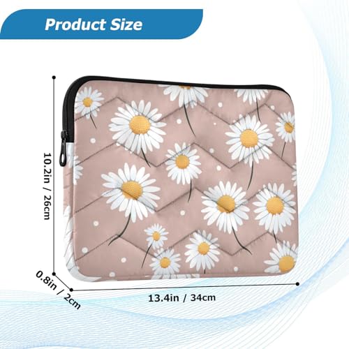 Funda para portátil 13-14 pulgadas con diseño floral y tejido impermeable miniatura 3