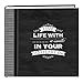 Pioneer Photo Albums EV-246CHLK/SM 200-Pocket Chalkboard Printed Smile Theme Photo Album for 4 by 6-Inch Prints