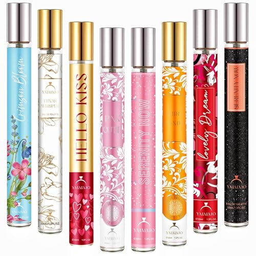 Coffret cadeau parfums haut gamme pour femmes – 8 x 35 ml Eau de Parfum femme, Mini parfums format voyage, idéal Cadeau pour elle, Noël, anniversaire....