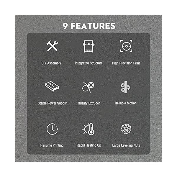 Creality Ender 3 Imprimante 3D, Impression de Haute PrÃ©cision, Reprendre la Fonction d'impression, Impression Stable, OpÃ©ration Facile, Taille d'impression 220 * 220 * 250mm – Image 3