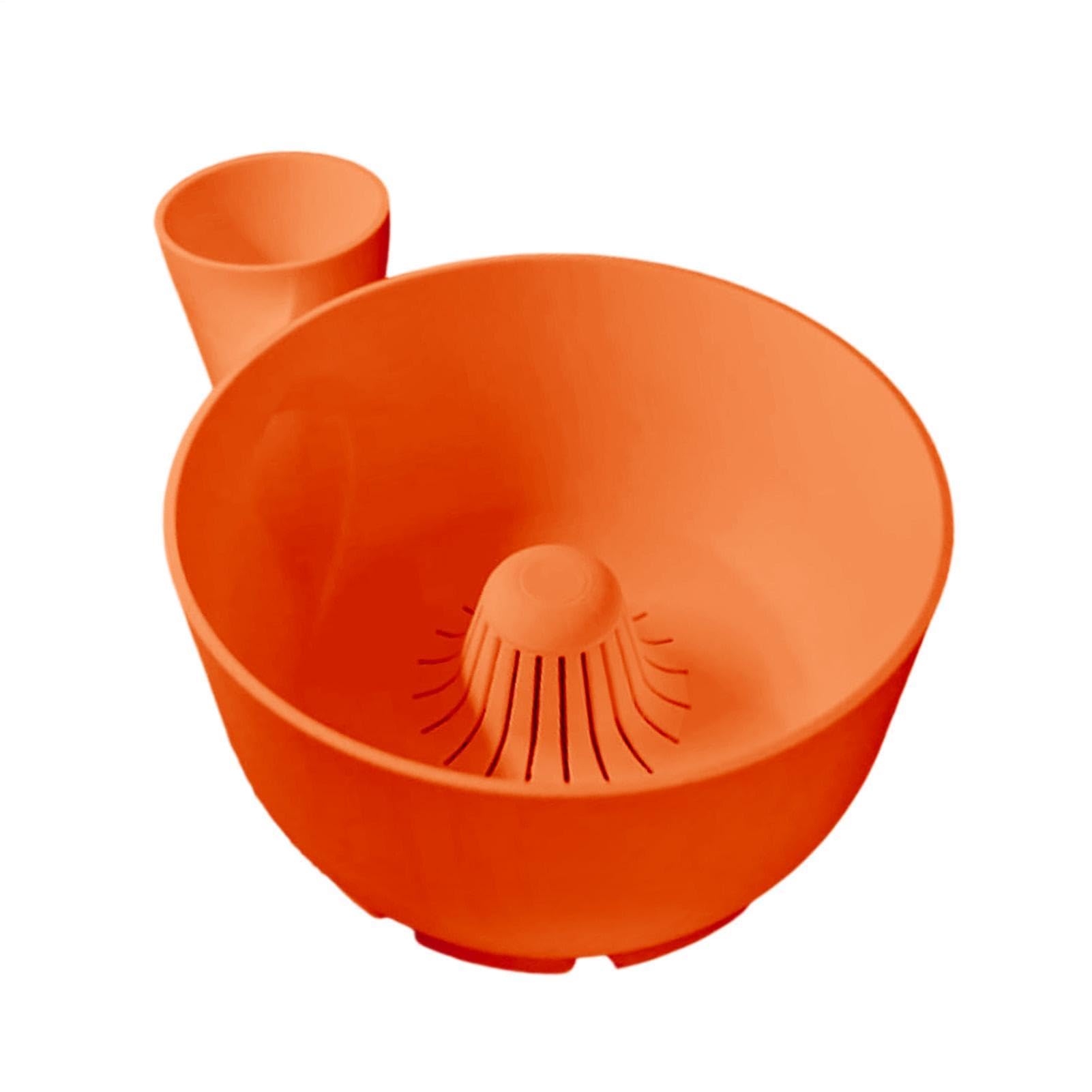 Cuenco giratorio para lavar frutas, colador multifuncional 4 en 1, cesta de drenaje automático, para fresas, uvas, frambuesas, fechas, preparación de ensaladas, camping, 7.8 x 5.3 x 2.95 pulgadas