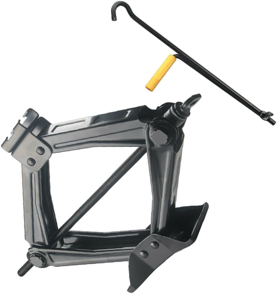 Hemobllo 5 Ton Hand Cranking Car Jack Scissor Lift Jack for Vehicle Tire Repair Auto Garage Tool with Foldable Handle Suitable for Suvs and Sedans Random Color