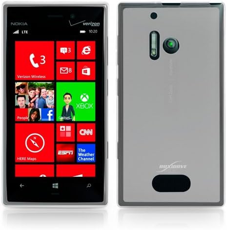 BoxWave Case Compatible with Nokia Lumia 928 (Case Arctic Frost Crystal Slip, Flexible, Form Fitting, TPU Case for Nokia Lumia 928 - Frosted Clear