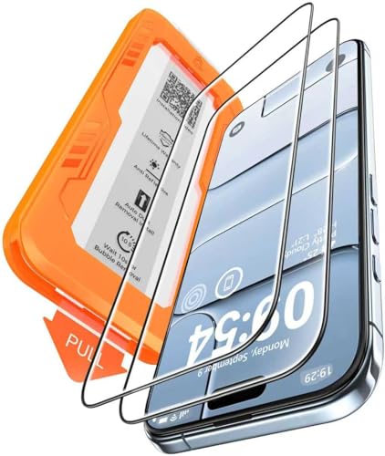 Supershieldz 2-Pack Screen Protector Compatible for iPhone Air (6.5-Inch) Tempered Glass, Easy Installation Tool, 9H Hardness, HD Clear, Case Friendly, Full Coverage