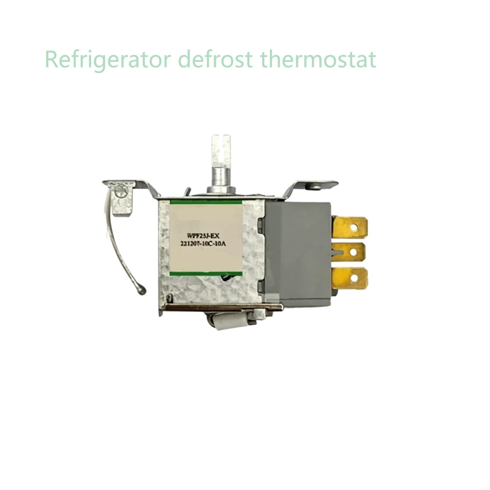 Termostato De Descongelación for Refrigerador, Compatible Con Homa, WPF25J-EX 50 Cm, 3 Pines, Piezas De Repuesto for Termostato Mecánico De Refrigerador, Calentador De Descongelación De 2 Piezas Para