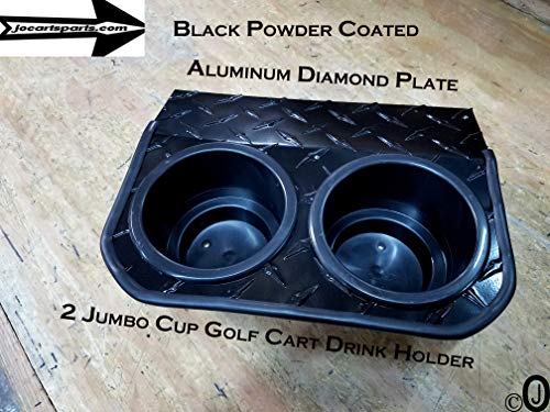 Portavasos Jumbo para Carro Club Car DS 2 en Aluminio Negro miniatura 2