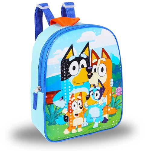 Disney Bluey Backpack and Lunch Box Set - Bluey Backpack Toddler Bundle Includes 11" Bluey Backpack and Lunch Bag Plus Water Bottle, Stickers, More | Mini Bluey Backpack for Toddlers 1-32