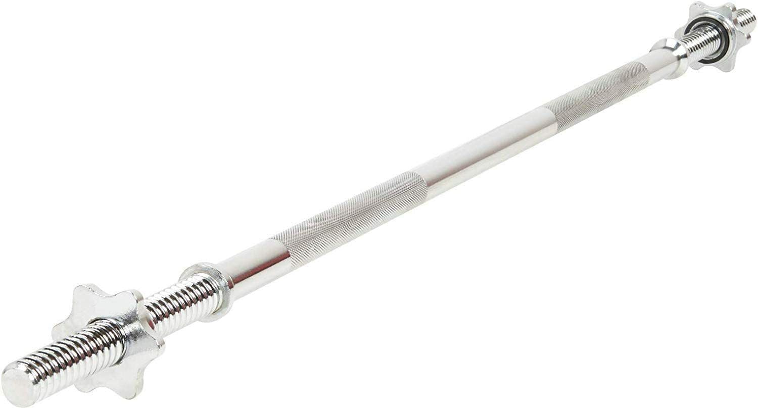 6 feet solid 25mm thickness star nut barbell standard straight weight bar weight lifting bar ()