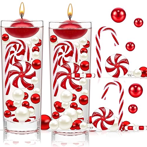 Weihnachtsdeko in Glasvasen 2 YIEUR Vasenfüller Perlen Weihnachten 10155 Stück, wasserperlen...