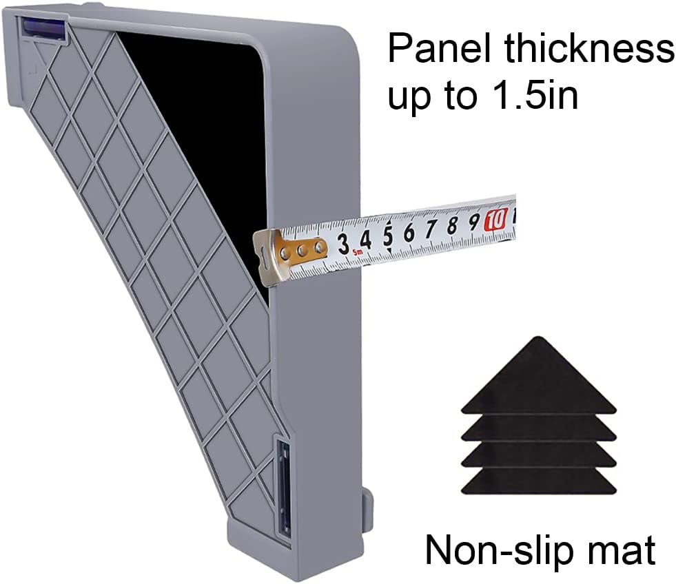 Pedestal for Dishwasher/Wine Cooler Heightened 10" Machine Stand Telescopic Length/Width 17"-25" Mini Fridge Stand Air Conditioner Base Anti-vibration Mat Gray (Legs:10",4Legs)