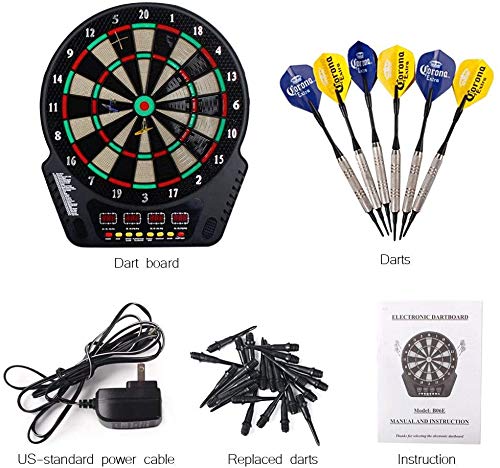 Elektronische Dartscheibe Mit 6 Darts - 18 Spiele & 159 Variationen