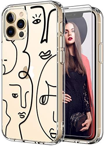 ICEDIO iPhone 12 Case with Screen Protector,iPhone 12 Pro Case,Clear with Cute Women’s Photo Patterns for Girls Women,Shockproof Slim Fit TPU Cover Protective Phone Case for iPhone 12/12 Pro 6.1″ ICEDIO iPhone 12 Case with Screen Protector,iPhone 12 Pro Case,Clear with Cute Women’s Photo Patterns for Girls Women,Shockproof Slim Fit TPU Cover Protective Phone Case for iPhone 12/12 Pro 6.1″