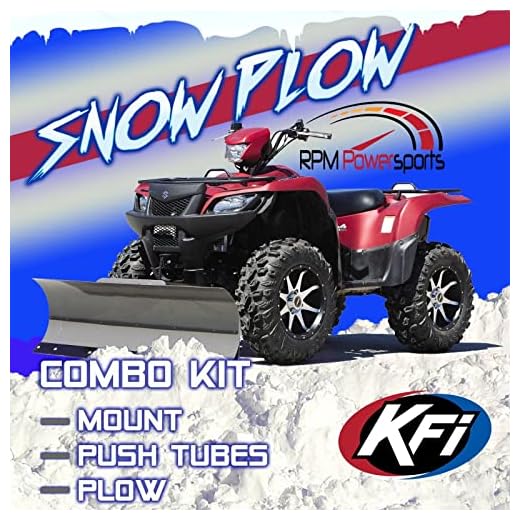 RPM KFI ATV 48" Snow Plow Kit Combo Polaris for Sportsman ETX 2014-20