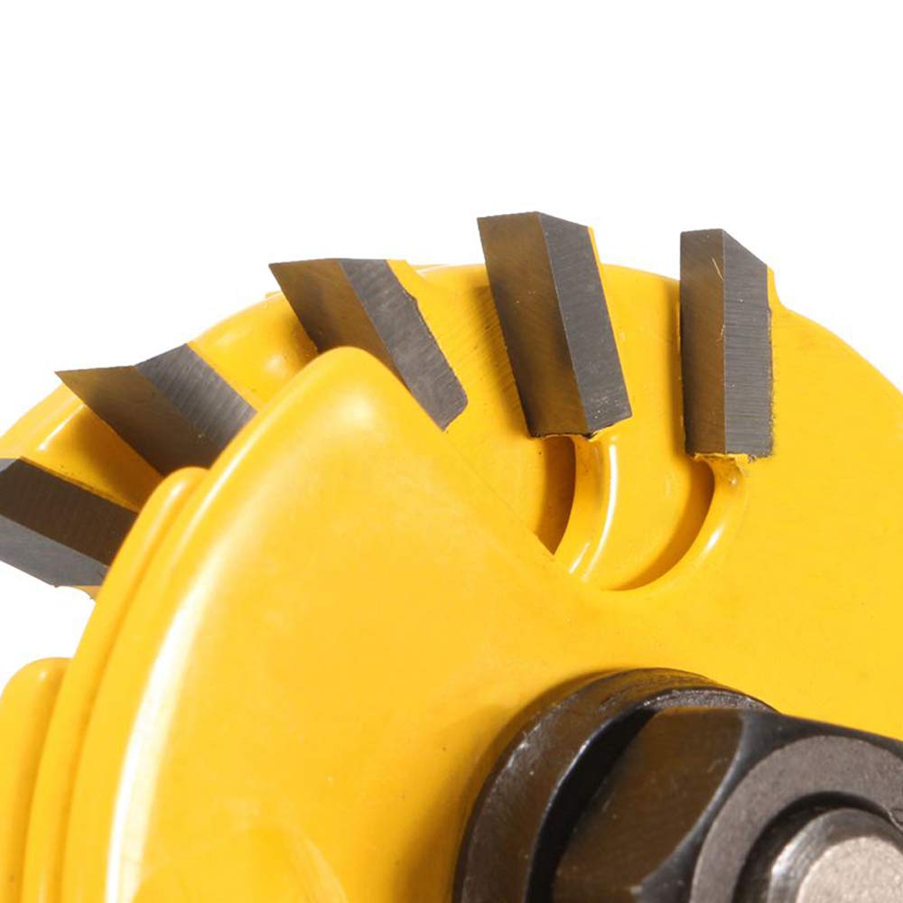 8mm Jeu de Forets de Toupie à 3 Ailes Réglables Router à Rainure Bits Fraise à Bois Mèche de Menuiserie Routeur T Forme Avec 6pcs Lame de Coupe 1,8mm, 2,5mm, 3mm, 4mm, 5mm, 6,35mm