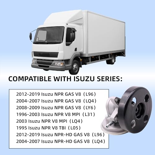 Bomba de Vacío para Freno con Polea para Isuzu NPR 6.0L, Incluye Bomba 8972410351 y Polea Plana 8972414162 para Isuzu NPR 2003–2007 Aplicaciones N-Gas miniatura 2