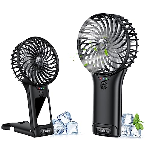 Wastou Ventilatore Portatile, Mini Ventilatore Silenzioso Ricaricabile USB, Piccolo Ventilatore...