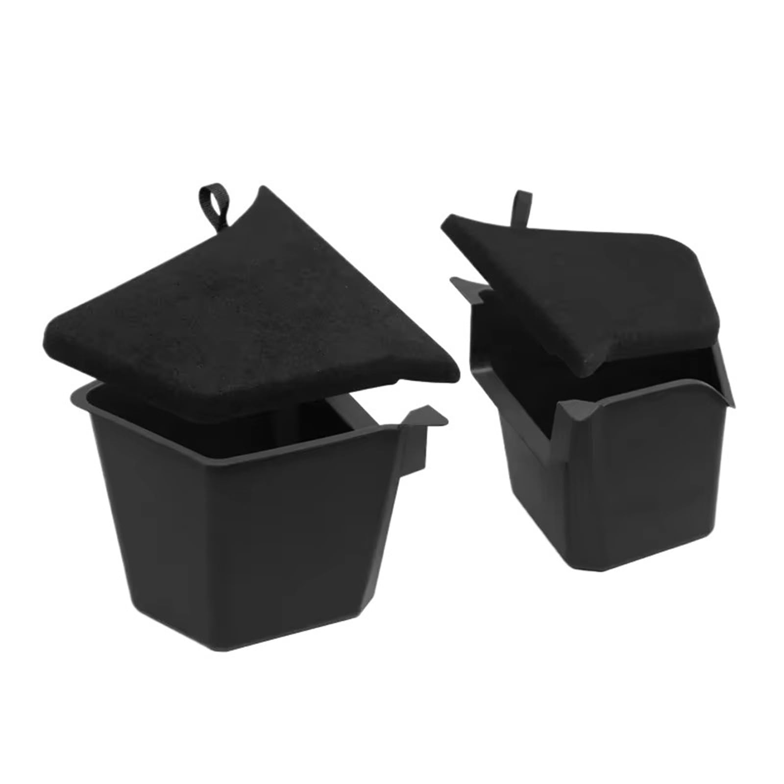 Dtpnoa Cargo Cover Trunk Side Storage Bins For Tesla For Model Y For Juniper 2025 Cargo Compartment Organizer Bucket TPE Box Carpet Lids Rear Trunk Parcel Shelf