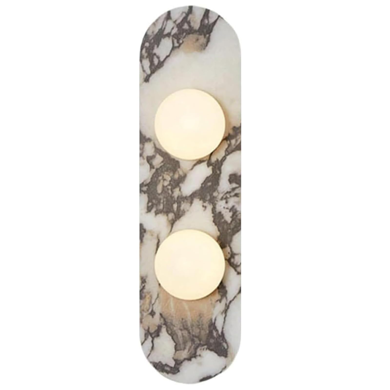 KHUKHU Natural Marble Wall Sconces, 3-Light Alabaster Light, Hardwired Wall Light Fixtures, Modern Wall Mount Wall Lights for Dining Room Stairs Bedroom(40cm)