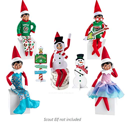 The Elf on the Shelf Claus Couture 2019 Set: Pastel Polar Princess, Merry Merry Mermaid, Silly Snowman Set, Rock-and-Roll, Donut Be Naughty PJs, and Exclusive Joy Bag - Thumbnail 2