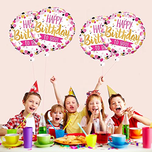 Image of AMFIN Birthday Balloons for Decoration /Happy Birthday Decoration /Birthday Foil Balloon /Round Balloons for Decoration /Foil Balloon Happy Birthday - Pack of 7