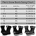 Topwolve Schneestiefel Herren Warm Gefütterte Winterstiefel Wasserdicht Outdoor Rutschfest Winterschuhe,Ganz Schwarz,46 EU