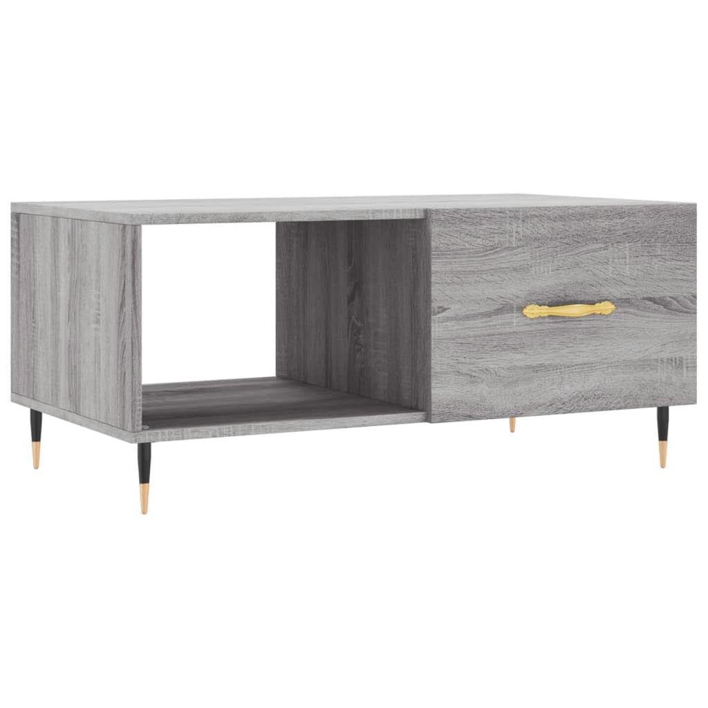 Table basse de salon gris sonoma pour des moments conviviaux et un rangement facile
