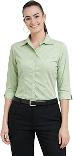 Skyla Women 3/4 SleeveStylish Western Stylish Women’s Formal Shirt Regular fit Shirts for Women(-) Price In India
