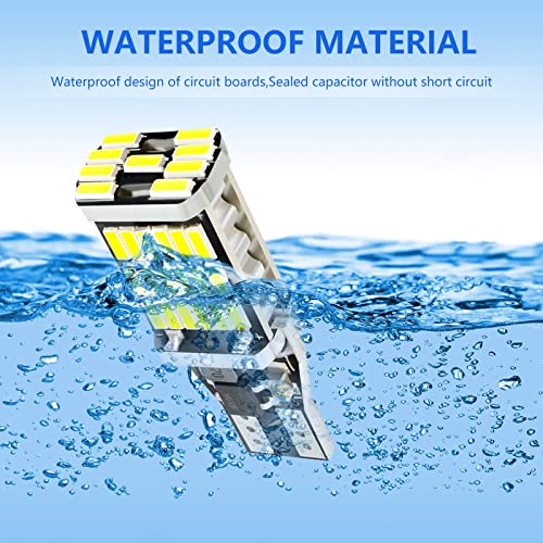 Jeseny 4 Pcs Car Led Brake Lights, T15 Led Car Bulbs 4014 45Smd Chipsets, Error Free Led Bulb Backup Light Bulbs, For Car Truck Backup Reverse Lights (White) #TOP4