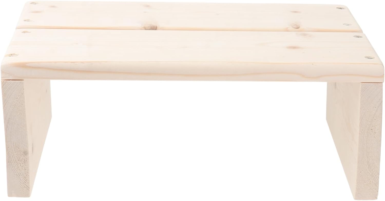 Wooden Toilet Stool Base for Boys and Girls Non-Slip Bathroom Footstool Height-Adjustable Potty Stool for Children Easy to Use in Bathroom and Kitchen