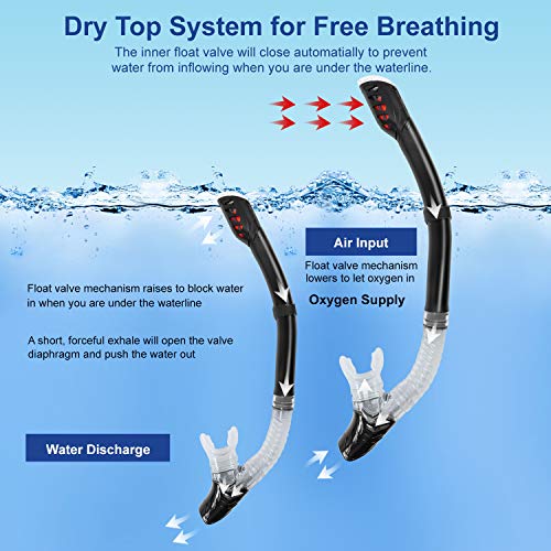 image for KAREEME Snorkel Mask Set Diving Goggles Snorkeling Set for Adult Anti-