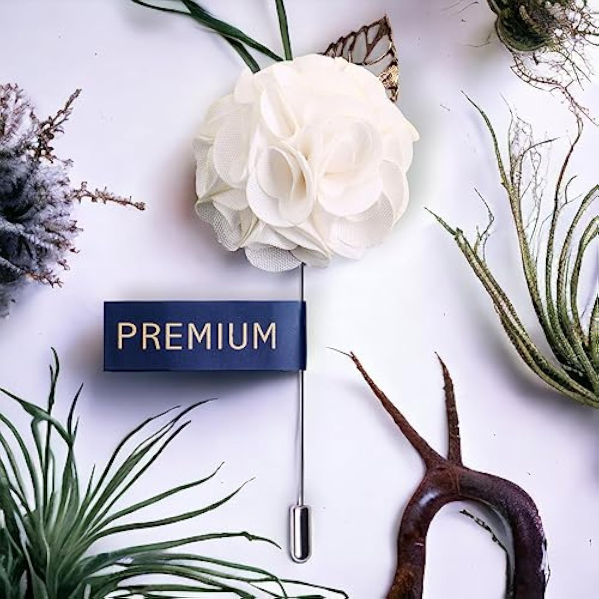 Floral Brooch for Elegant Styling, Cotton Design