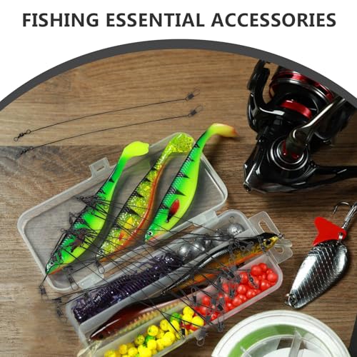 VALICLUD 50 piezas de líderes de pesca de acero con swivels miniatura 3