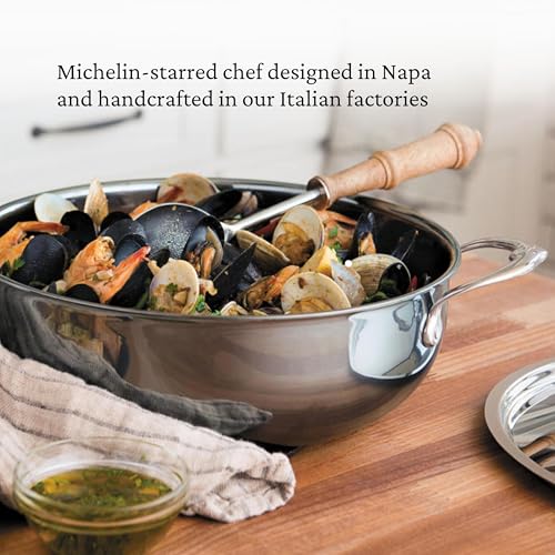 Image of Hestan - NanoBond Collection - Titanium All-In-One Pan, Induction Cooktop Compatible, 5 Quart