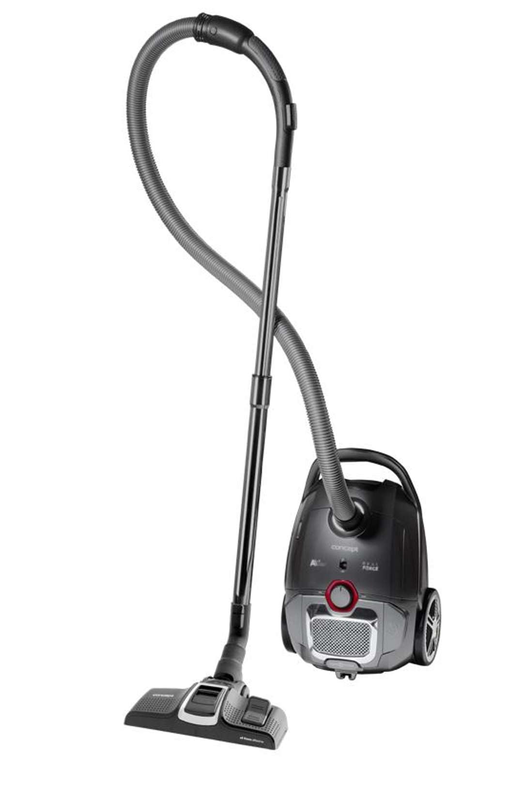 CONCEPT Odkurzacz workowy VP8290 4A Real Force 700 W, czarny, czerwony, 3 litry, 67 decybeli