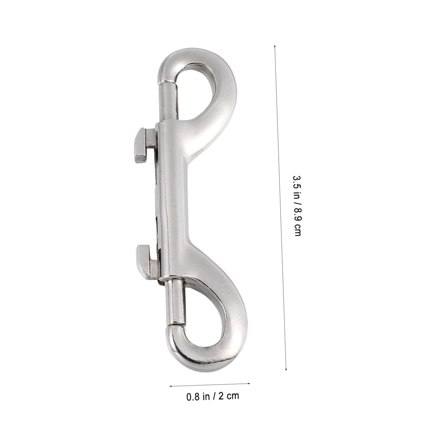 OUNONA 12stücke Doppelendige Schnapphaken Robuste Metallkarabiner Für Tauchen Camping Und Outdoor-aktivitäten Einhändig Bedienbar Zum Befestigen Und Organisieren