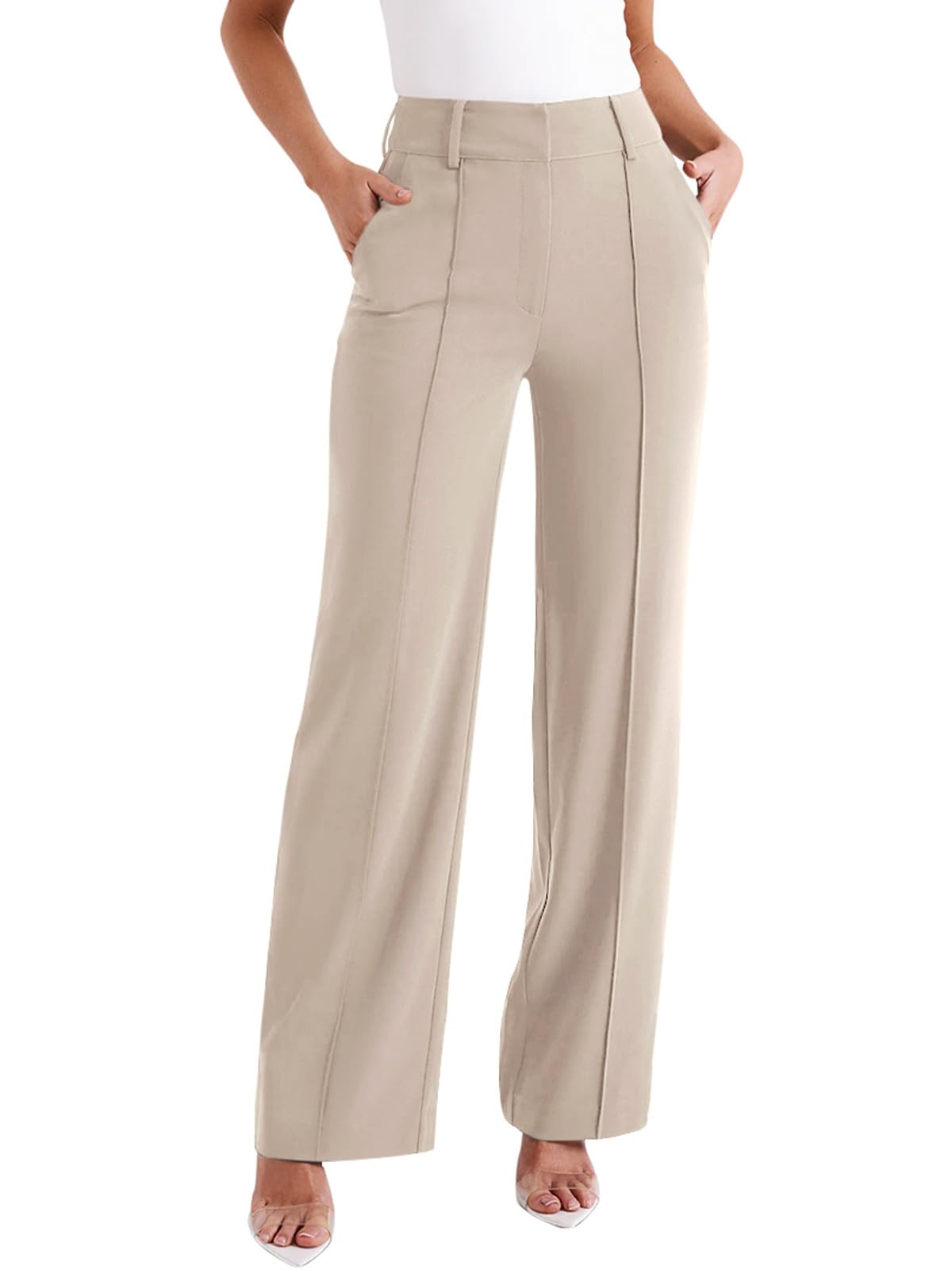 NIMIN Trousers Pants for Women Wide Leg Dressy Work Pants High Waisted Business Casual Outfits 2025 Summer Fashion