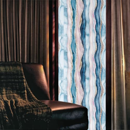 Vinilo decorativo para ventana azul y rosa 40x300 cm miniatura 2