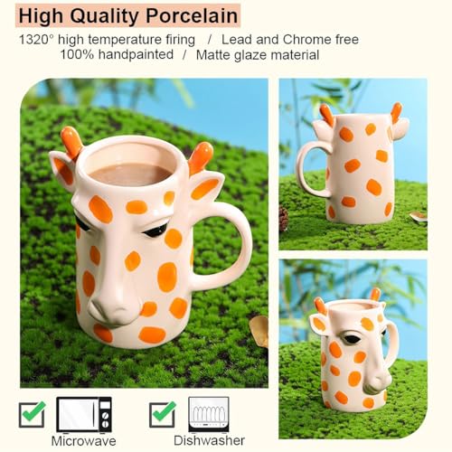Cute-Giraffe-Mug-17oz-Kawaii-Large-Ceramic-Coffee-Mug-for-Tea-Milk-Funny-Cartoon-HandpaintedHandmade-Giraffe-Coffee-Cup-Novelty-3D-Animal-Mug-Gift-for-Men-Women-Microwave-Safe Cute Giraffe Mug 17oz Kawaii Large Ceramic Coffee Mug for Tea Milk Funny Cartoon HandpaintedHandmade Giraffe Coffee Cup Novelty 3D Animal Mug Gift for Men Women Microwave Safe