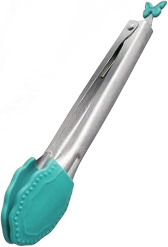 Miniatura 2 de Pioneer Woman - Freidora de aire de 5.8 cuartos de galón, moteado de lino, eficiencia energética con pinzas de acero inoxidable resistentes a la