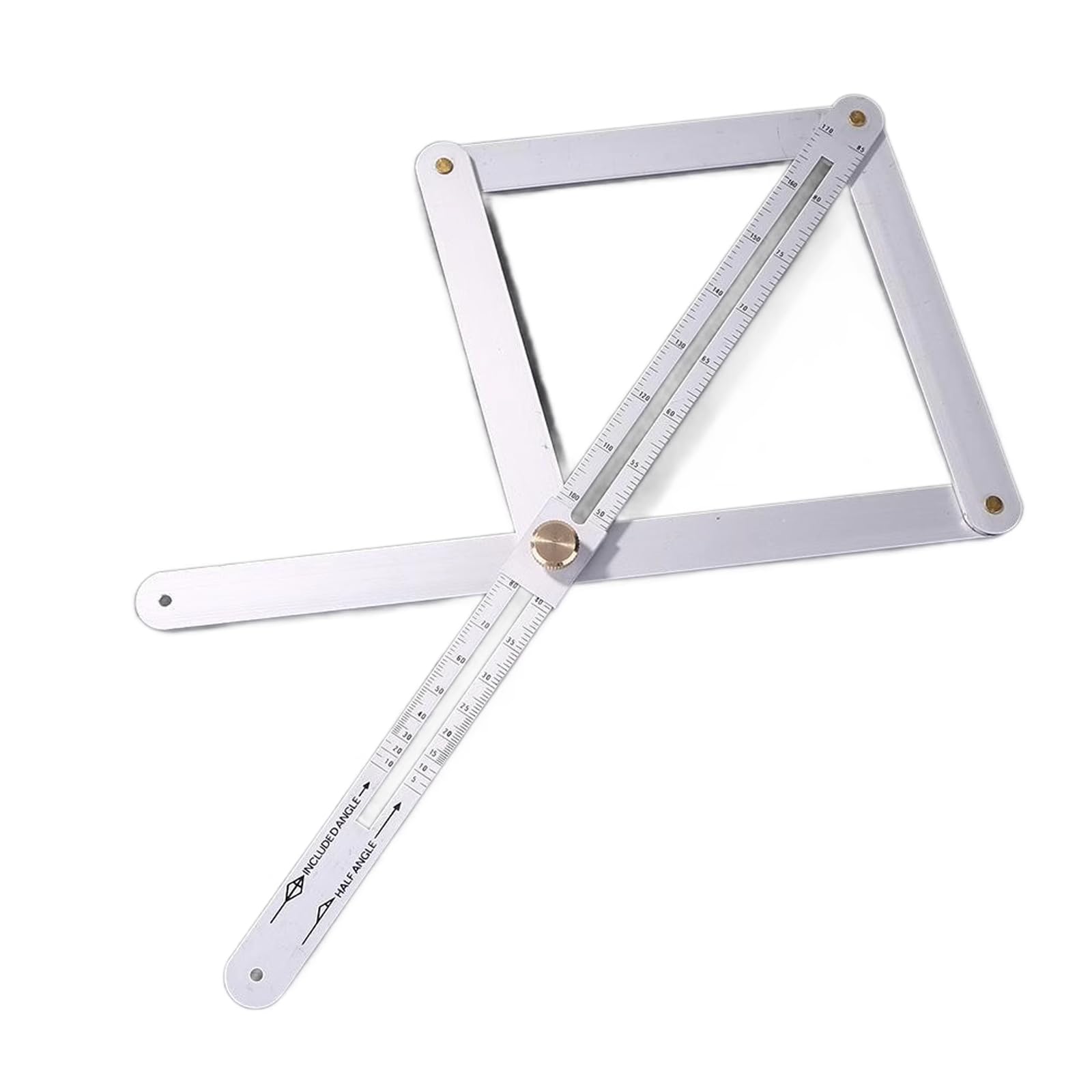 Accuracy Aluminum Angles Finders Tool with Strong Thickened Designs 2 Type for Woodworking Construction Projects Multifunctional Protractor Angles Finders