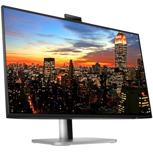 Image of HP Series 5 Pro 24-inch 524pm & 524pf FHD 1080P Conferencing Monitor, 2-Pack - Webcam, Mic, Speaker, DisplayPort, USB Hub Bundled with Desk Mount Dual Monitor Stand & USB-C Multiport G5 Dock