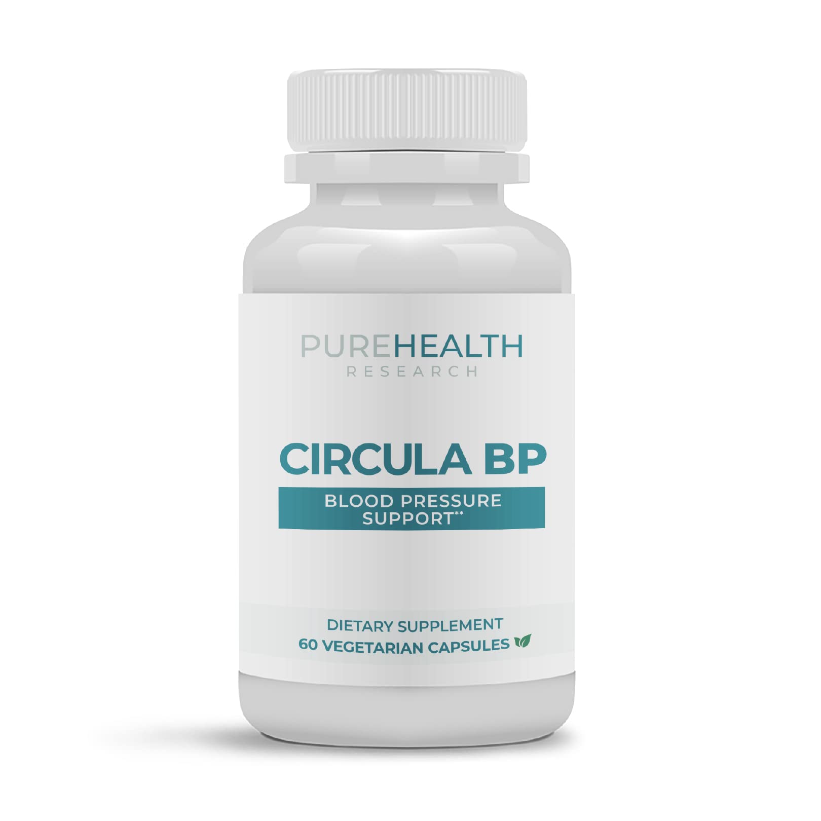 Blood Pressure Support Supplement - Circula BP by PureHealth Research with Hawthorn, Hibiscus & Coq1