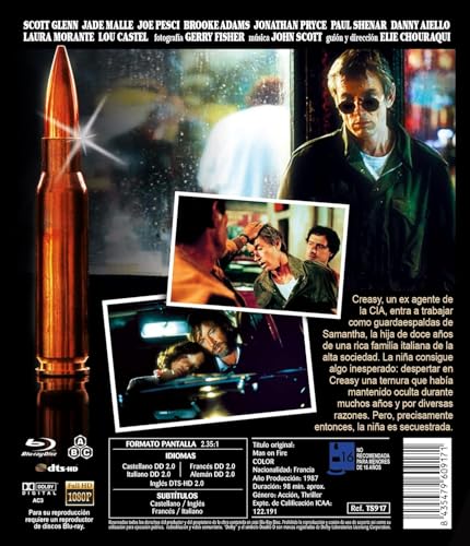 L'homme de feu (1987) Man on Fire Blu Ray avec audio francais