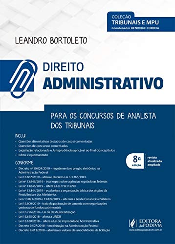Direito Administrativo: Para os Concursos de Analista dos Tribunais