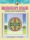 Creative Haven Kaleidoscope Designs Stained Glass Coloring Book (Creative Haven Coloring Books)