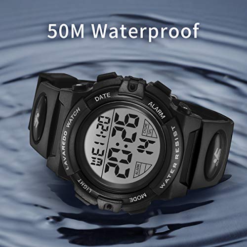 Image of Kids Watch,Boys Watch for 3-15 Year Old Boys,Digital Sport Outdoor Multifunctional Chronograph LED 50 M Waterproof Alarm Calendar Analog Watch for Children with Silicone Band,Kids Gift